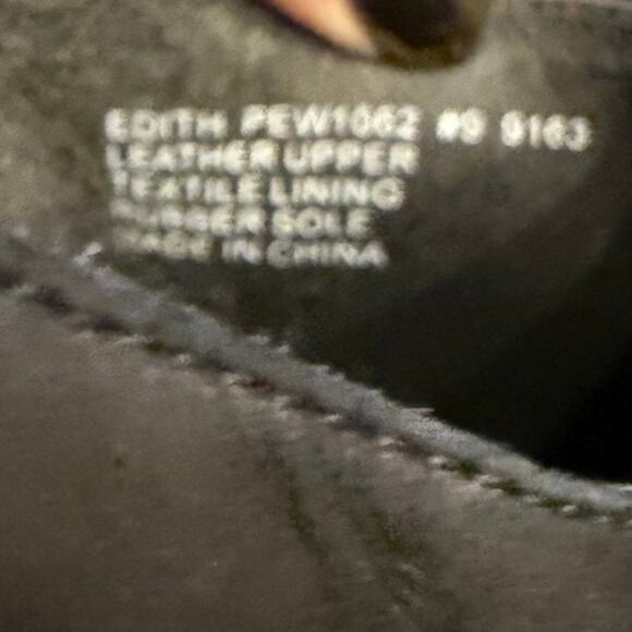 Obeo black leather slip on mules flats cut out rubber sole shoes comfy size 9 - Picture 3 of 6